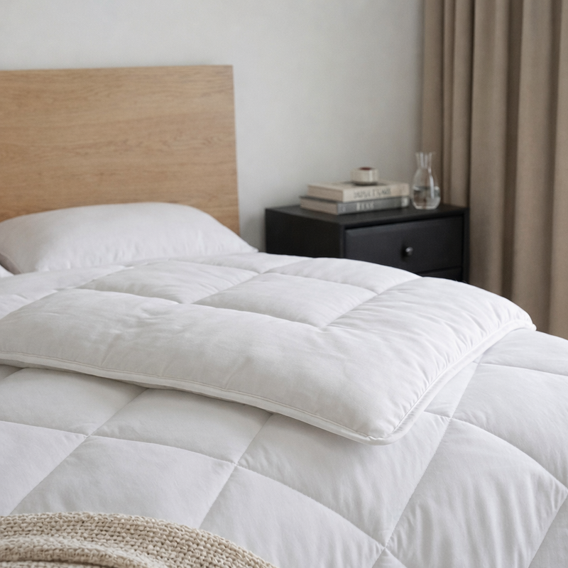 Couette été microfibre blanc– plusieurs tailles disponibles — Vue 4