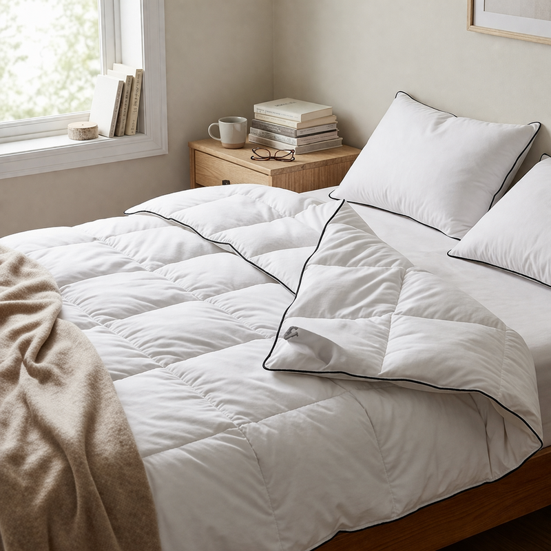 Couette hiver duvet et plumes blanc– plusieurs tailles disponibles — Vue 2