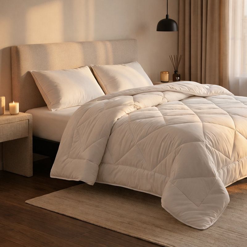 Couette été microfibre blanc– plusieurs tailles disponibles — Vue 3