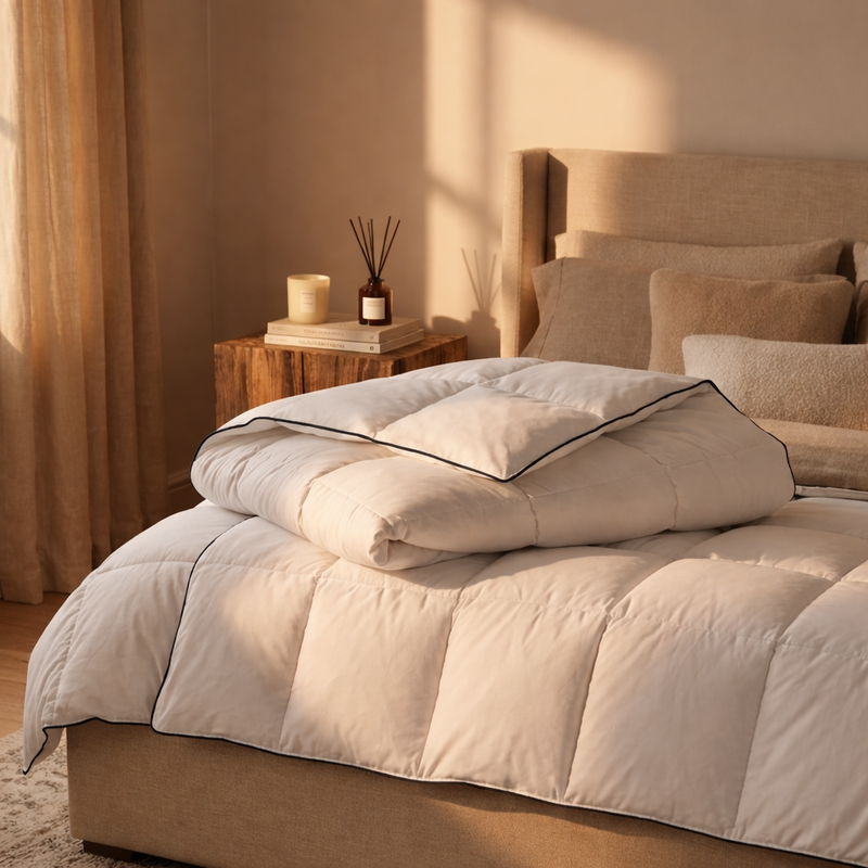 Couette hiver duvet et plumes blanc– plusieurs tailles disponibles — Vue 3