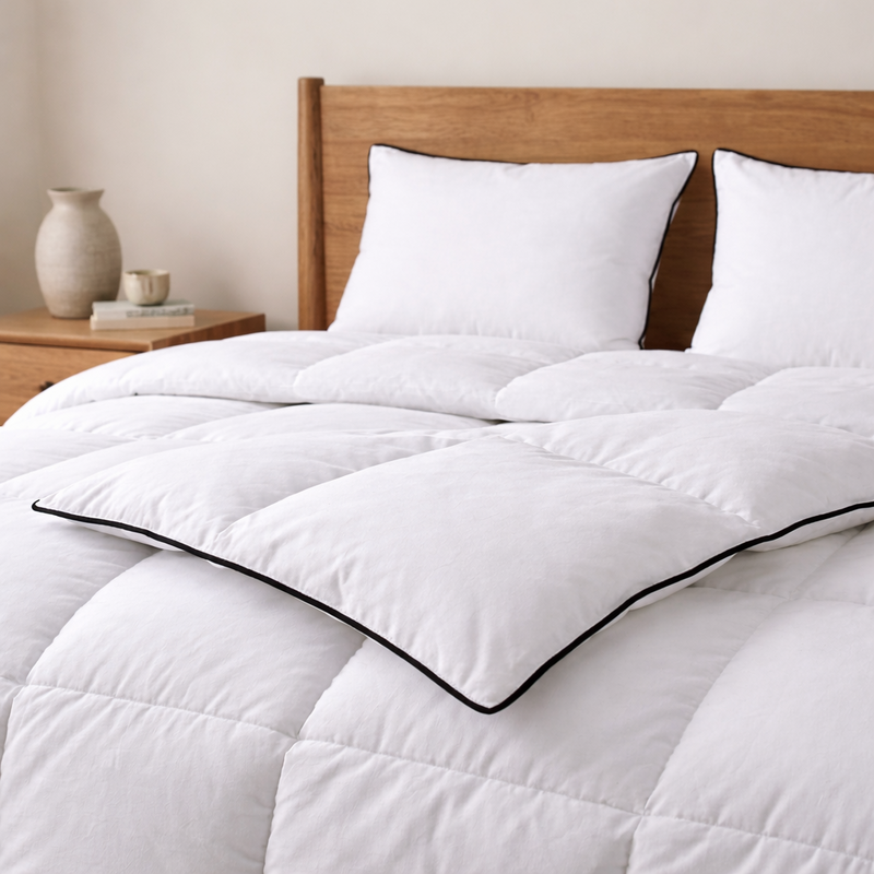Couette hiver duvet et plumes blanc– plusieurs tailles disponibles — Vue 4