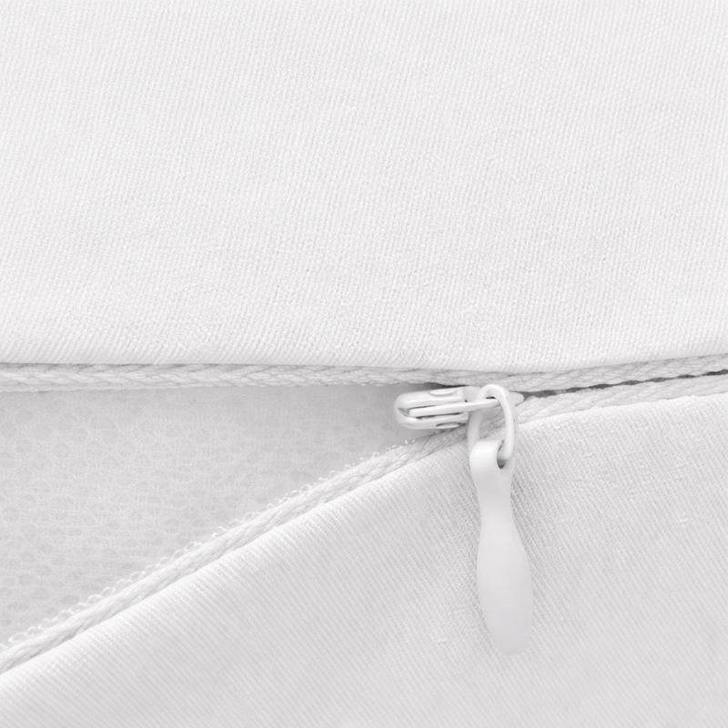 Oreiller de corps microfibre blanc 40x145 cm — Vue 4