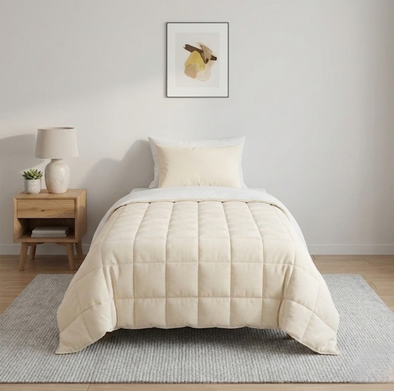 Couverture lestée crème 9 kg – plusieurs tailles disponibles