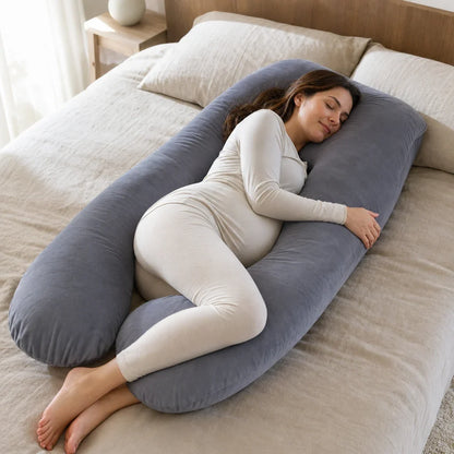 Coussin de grossesse en usage