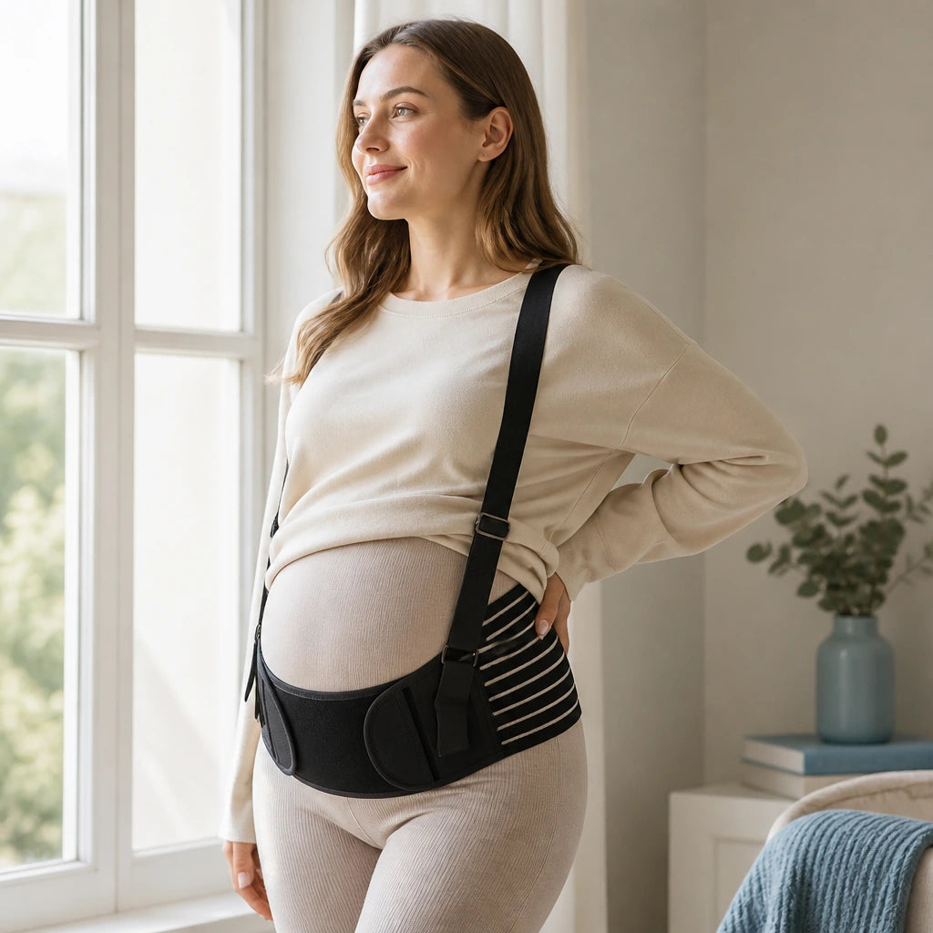 Ceinture de soutien grossesse réglable – dos & ventre