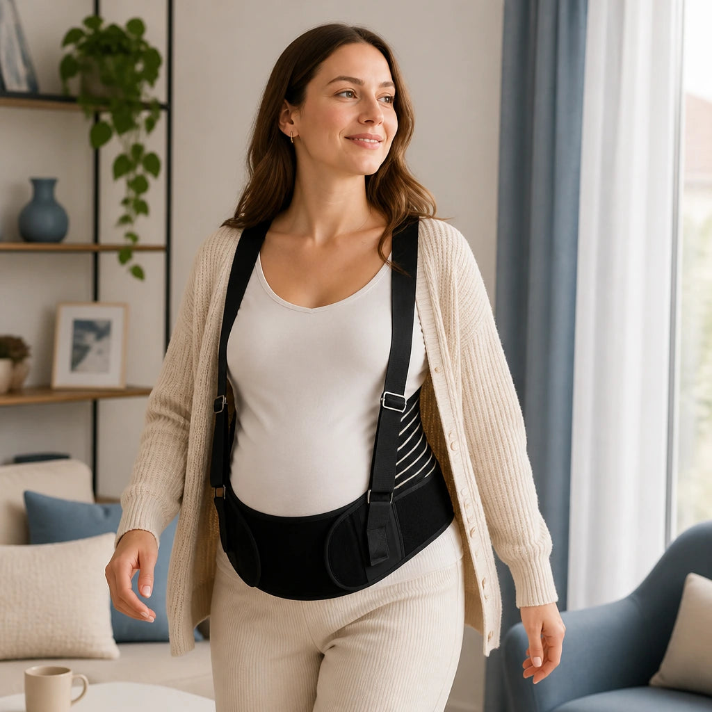 Ceinture de soutien grossesse réglable – dos & ventre
