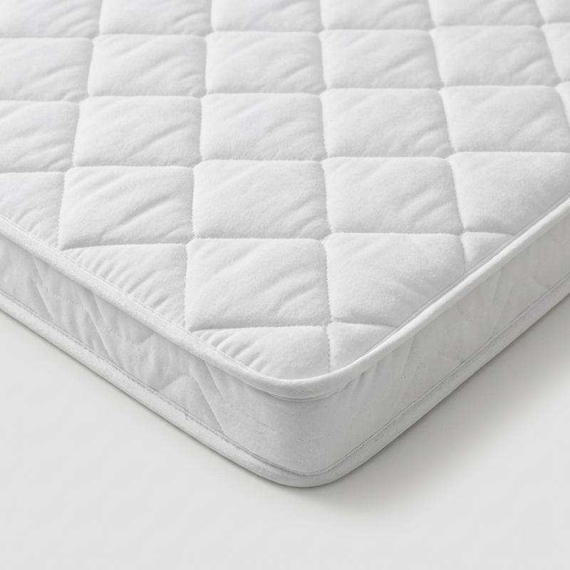 Surmatelas mousse froide 6 cm pour lit housse amovible blanche– plusieurs tailles disponibles — Vue 7